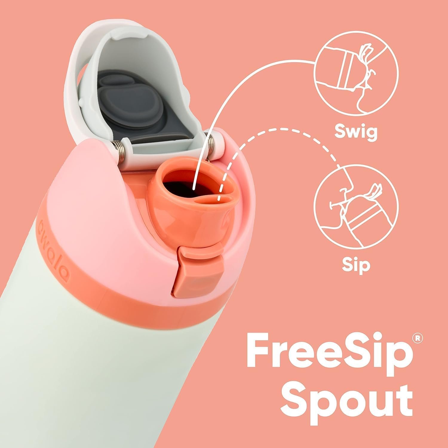 BlenderBottle C05769 FreeSip 24oz Stainless Steel - Can You See Me?